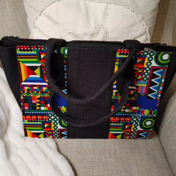 Big Black KENTE bag - Image 3